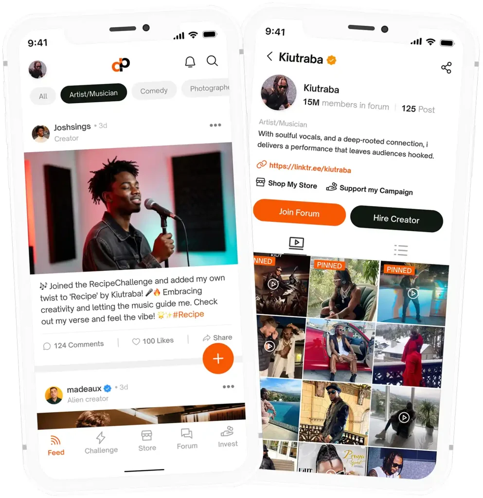 Dream Planet creator profiles on mobile
