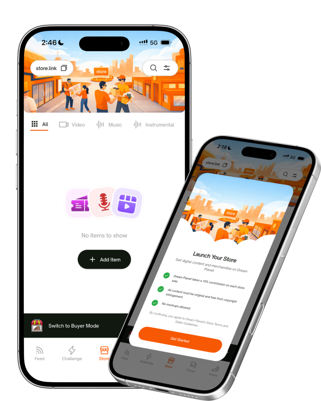 Dream Planet Digital Store setup and creator experience